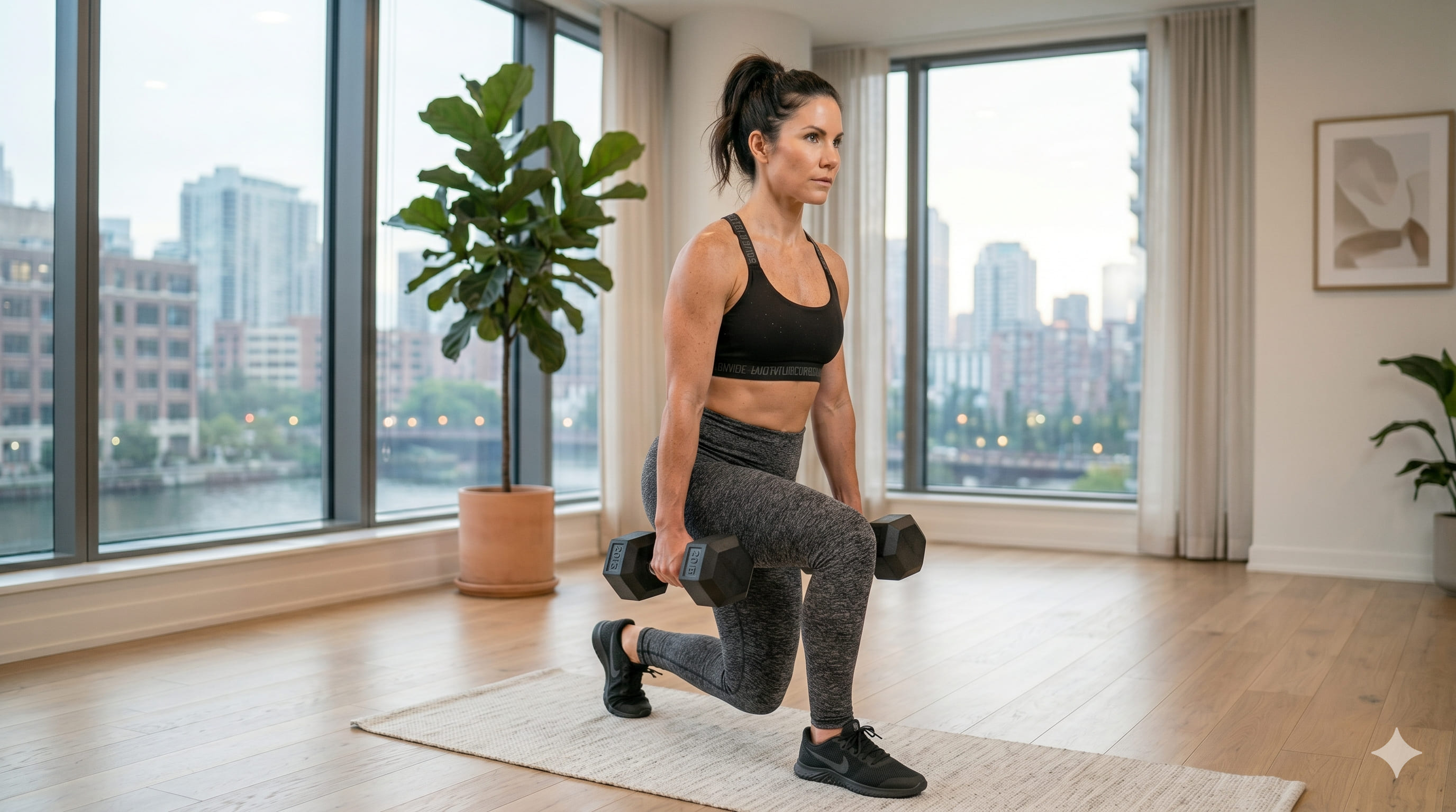 Advanced variation of Curtsy Lunge